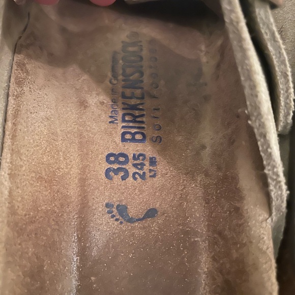 Birkenstock Taupe Suede Sandals - Picture 4 of 4